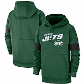New York Jets Nike Sideline Team Logo Performance Pullover Hoodie Green,baseball caps,new era cap wholesale,wholesale hats